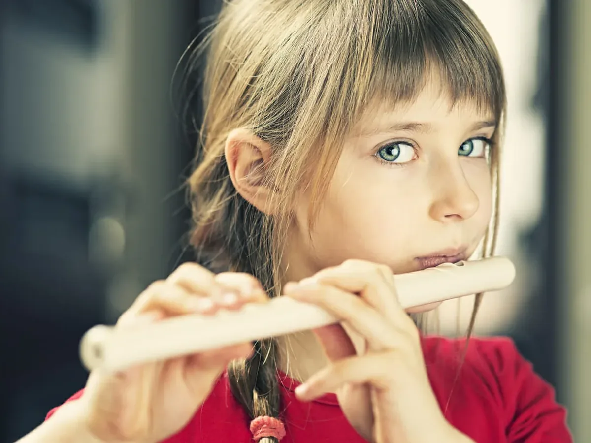 Flute student at Morningside School of Music